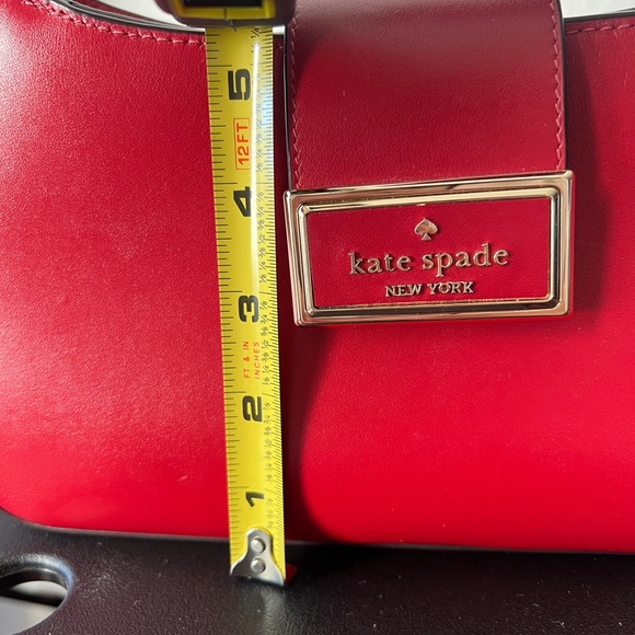 Kate Spade Reegan Smooth Leather Shoulder Bag, Candied Cherry Red - Picture 4 of 9